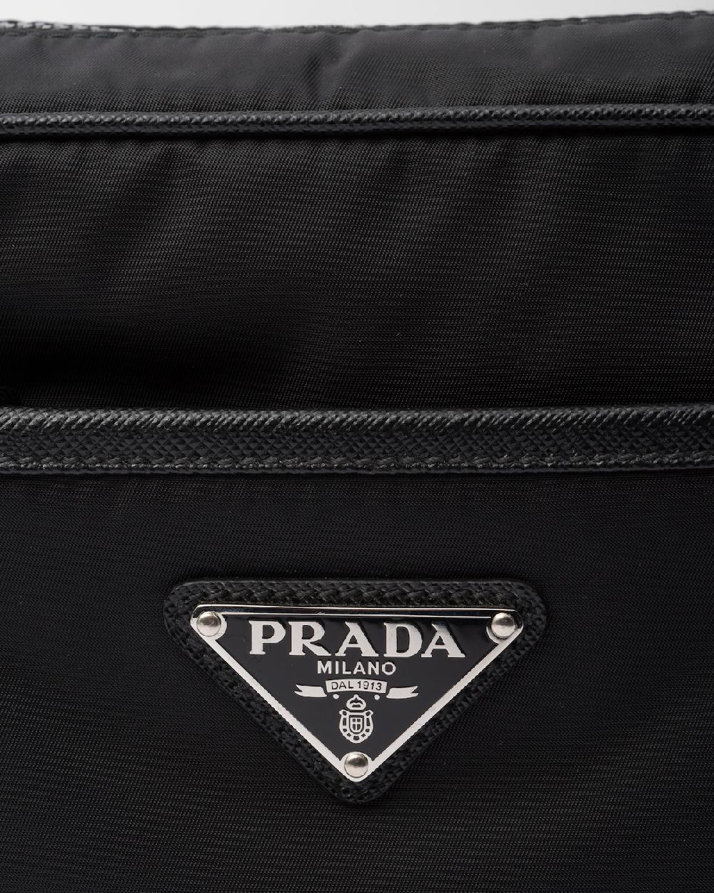 Prada Bolso Bandolera De Re-Nylon Y Piel Saffiano