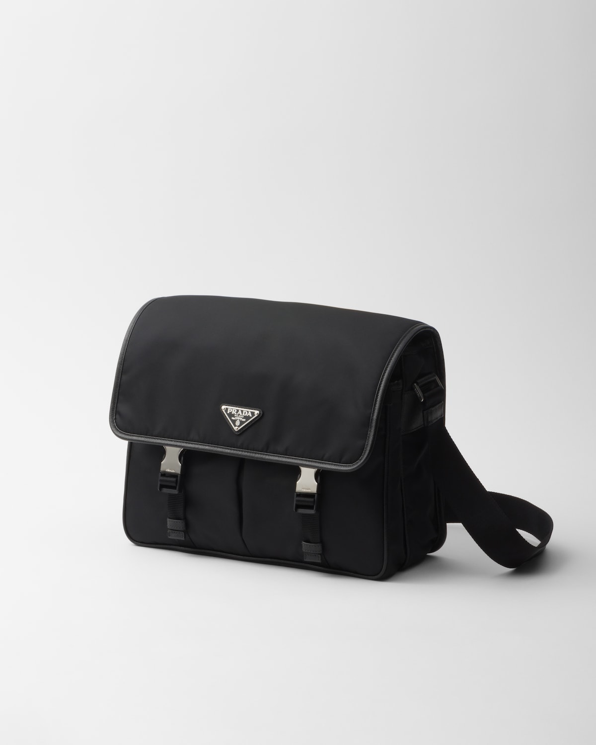 Prada Bolso Bandolera De Re-Nylon Y Piel Saffiano