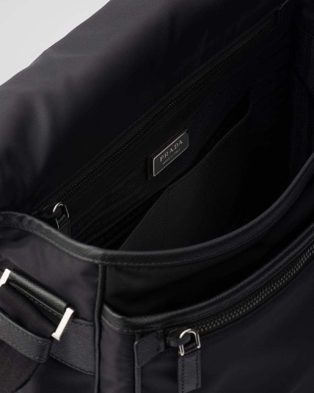 Prada Bolso Bandolera De Re-Nylon Y Piel Saffiano