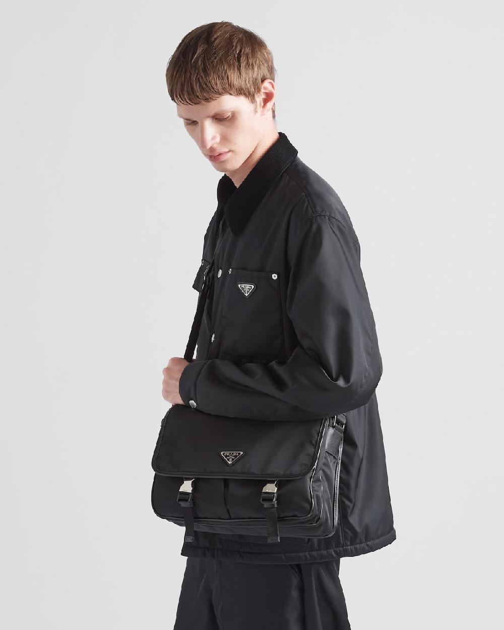 Prada Bolso bandolera de Re-Nylon y piel Saffiano