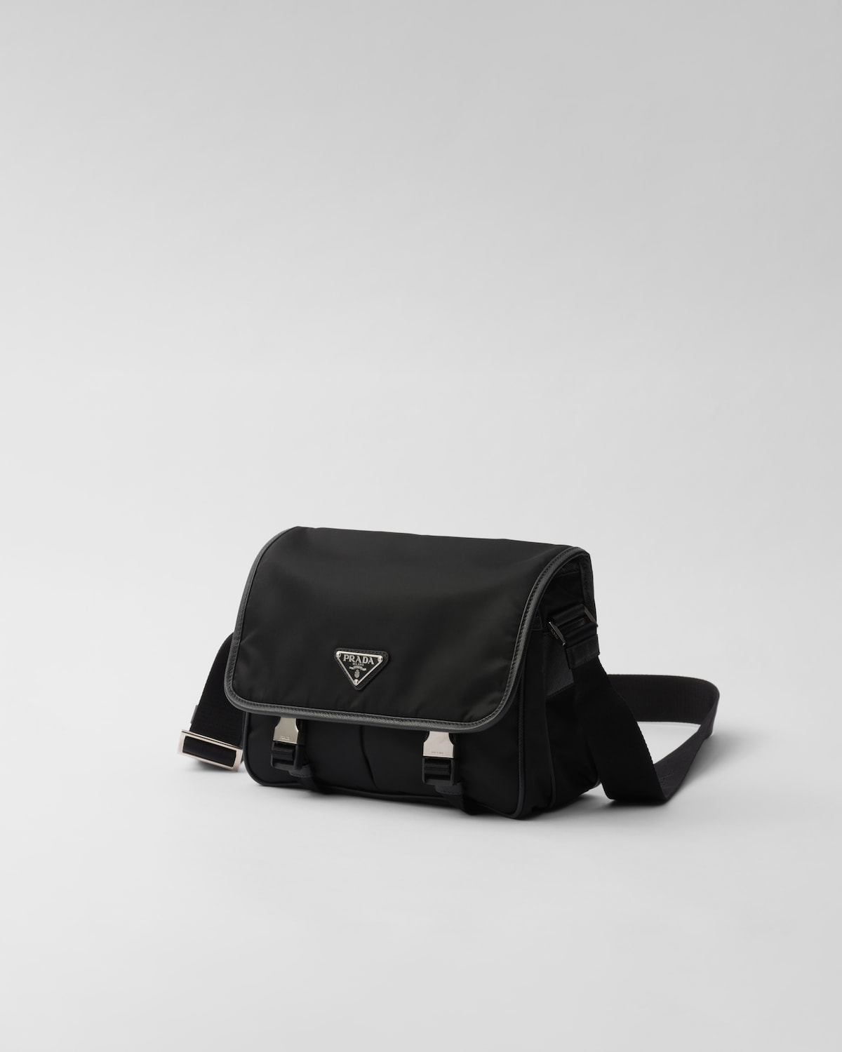 Prada Bolso Bandolera De Re-Nylon Y Piel Saffiano