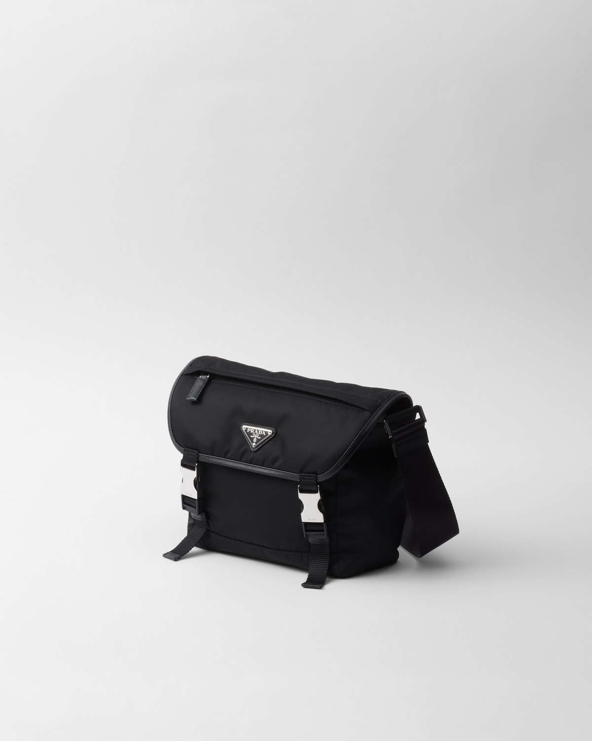 Prada Bolso Bandolera De Re-Nylon Y Piel Saffiano