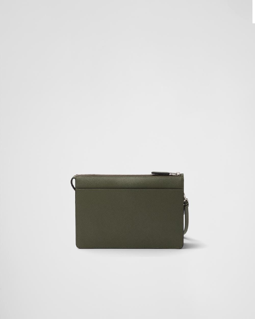 Prada Bolso De Hombre De Piel Saffiano