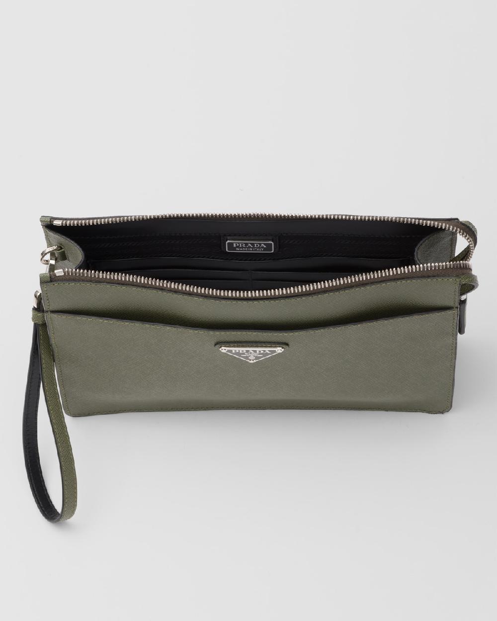 Prada Bolso De Hombre De Piel Saffiano