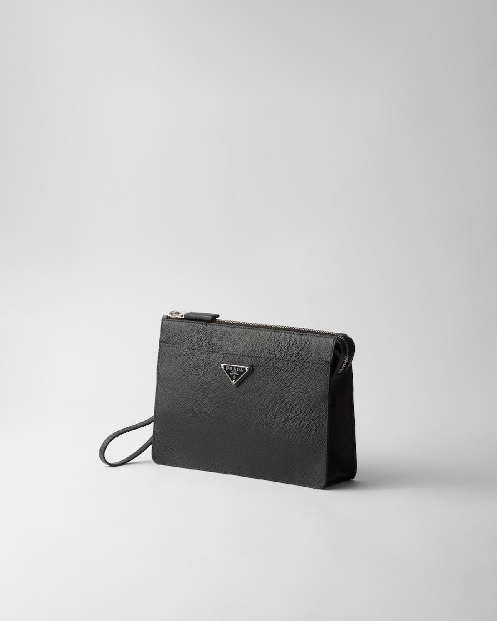 Prada Bolso De Hombre De Piel Saffiano