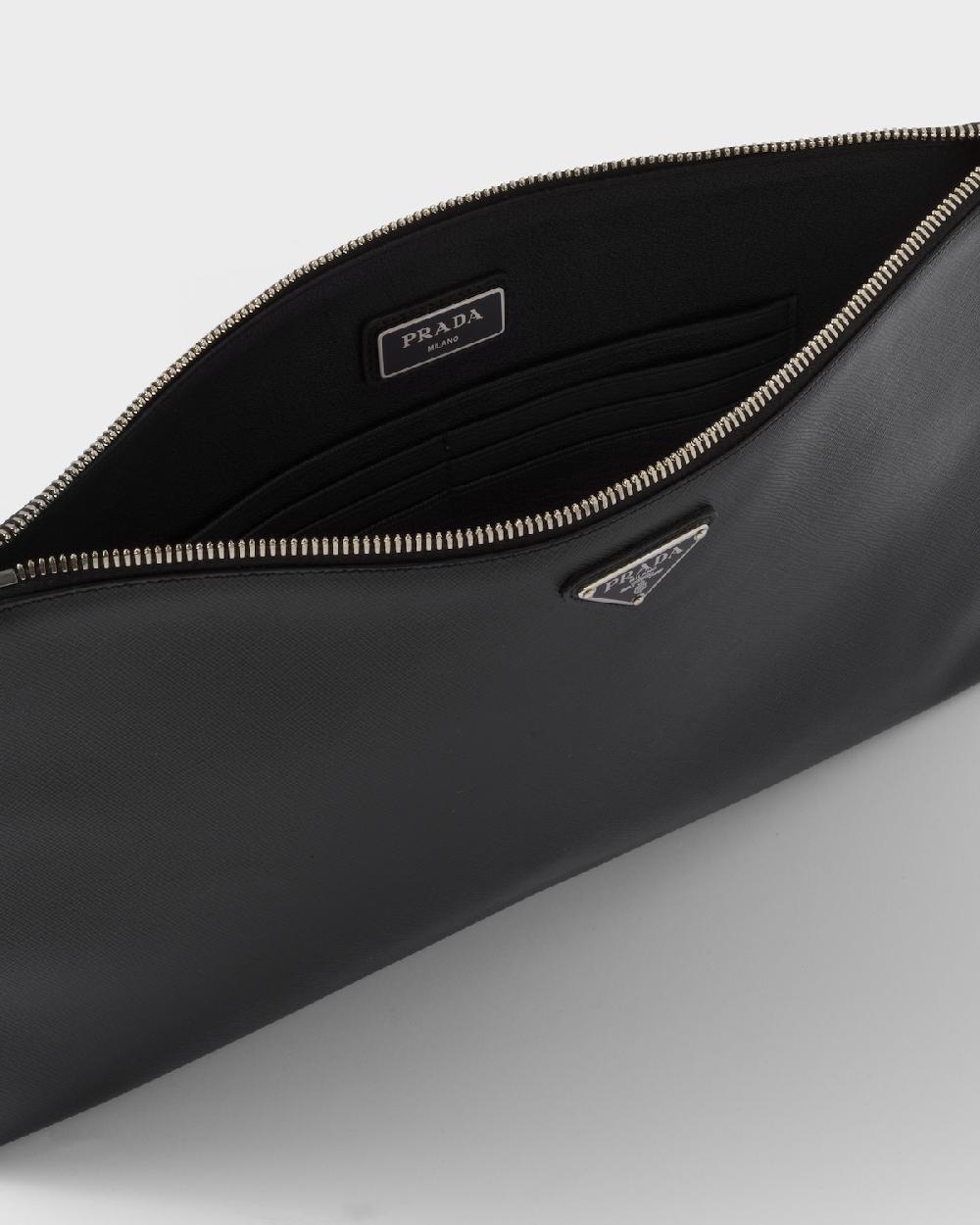 Prada Bolso De Mano De Piel Saffiano