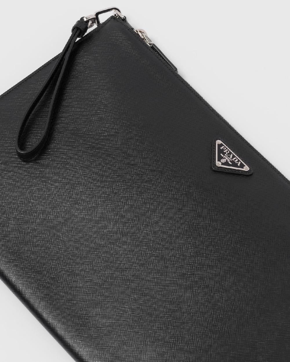 Prada Bolso De Mano De Piel Saffiano