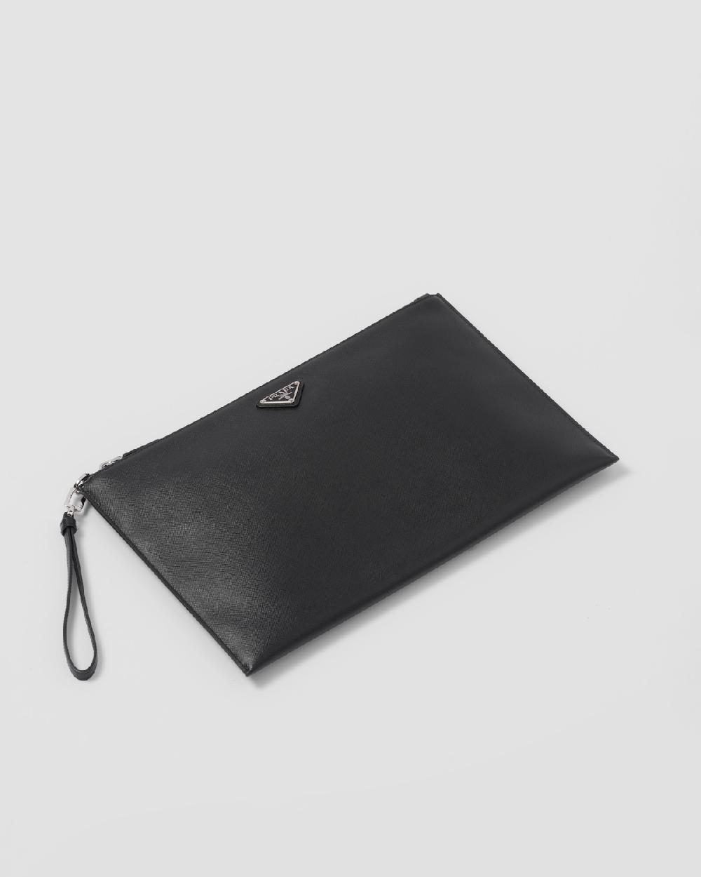 Prada Bolso de mano de piel Saffiano