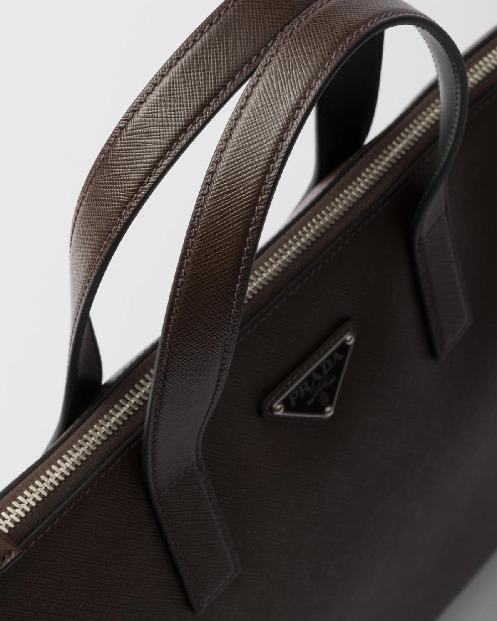 Prada Bolso De Piel Saffiano