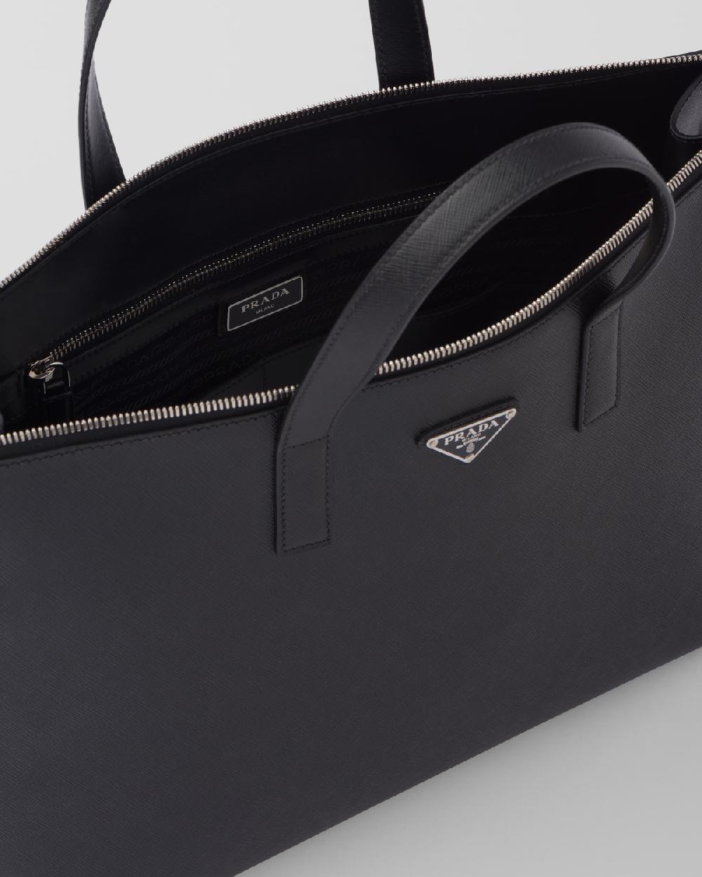 Prada Bolso De Piel Saffiano