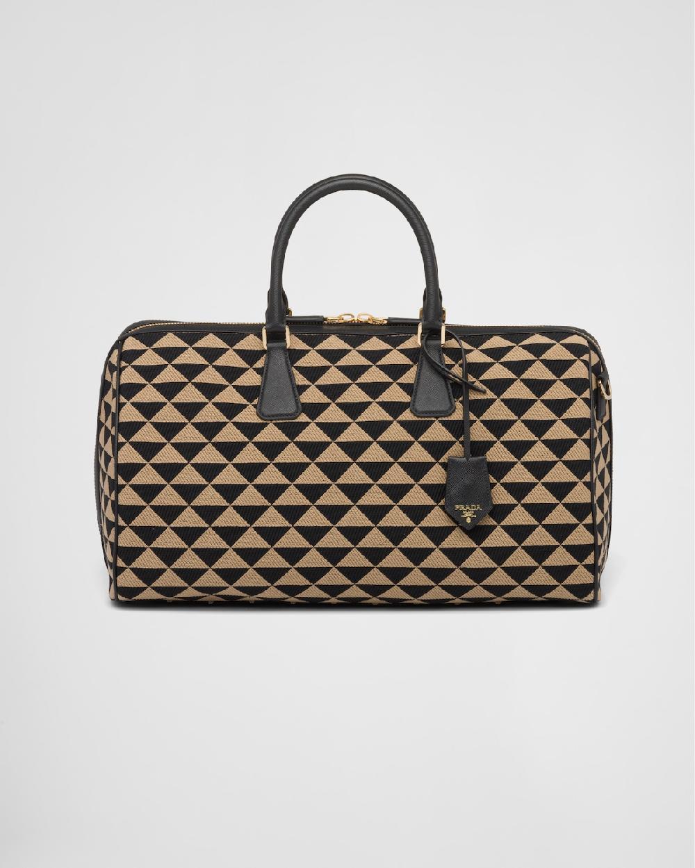 Prada Bolso De Viaje Prada Symbole De Tela Bordada