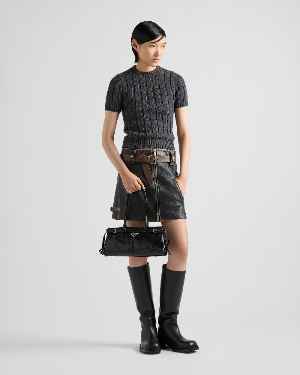 Prada Bolso mediano Prada Bonnie de piel