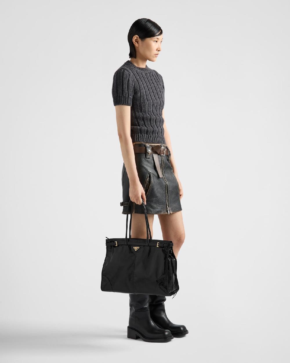 Prada Bolso Prada Bonnie de piel extragrande