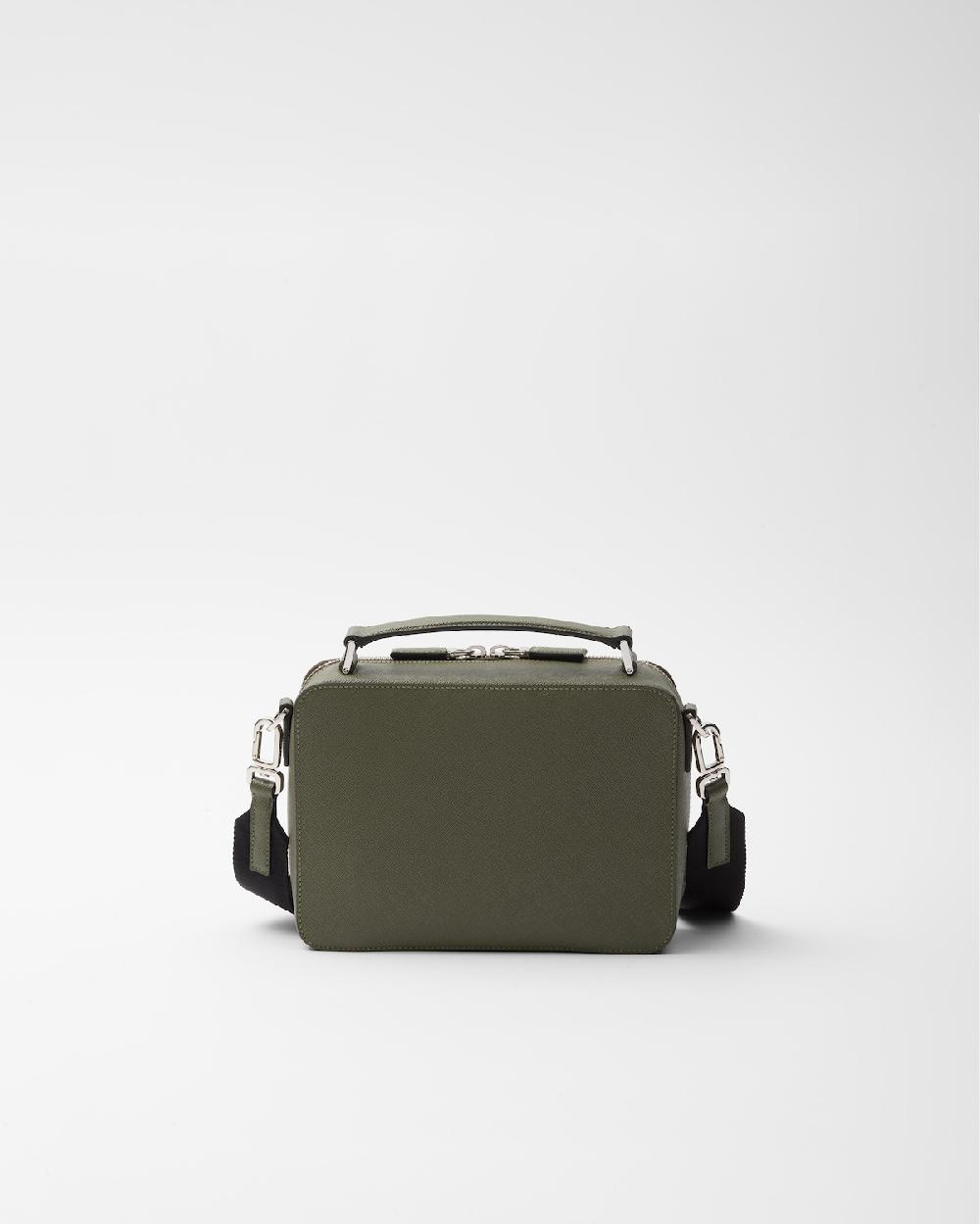 Prada Bolso Prada Brique De Piel Saffiano