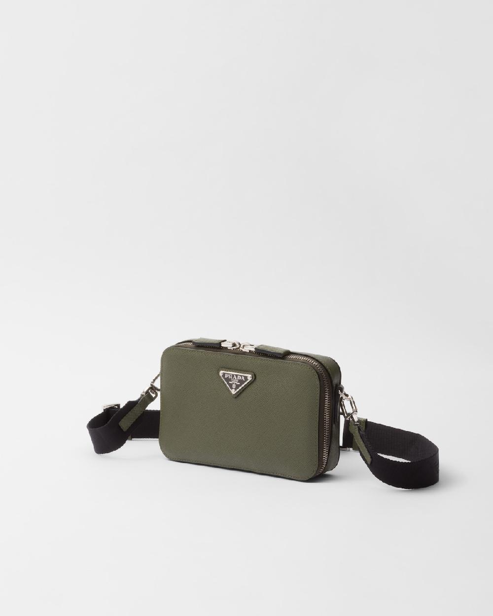 Prada Bolso Prada Brique De Piel Saffiano