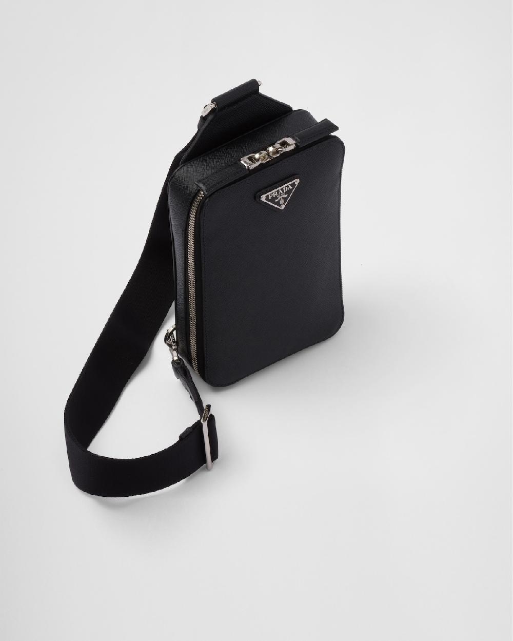 Prada Bolso Prada Brique De Piel Saffiano