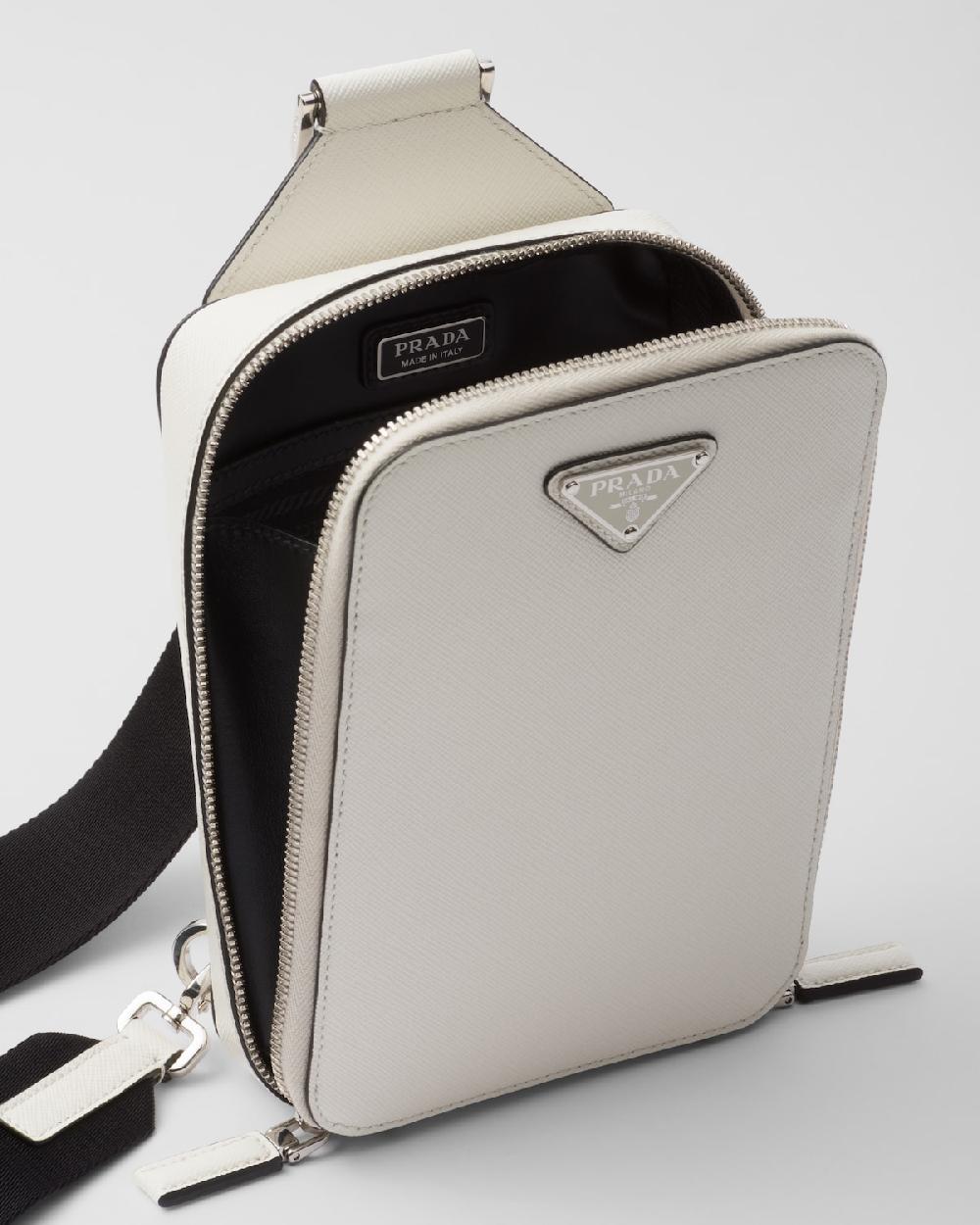 Prada Bolso Prada Brique De Piel Saffiano