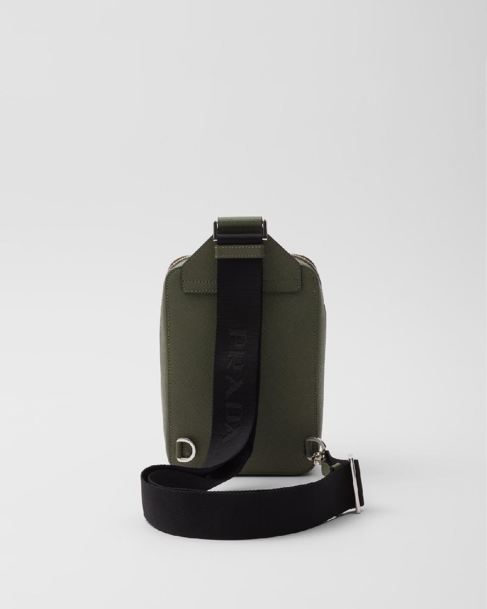 Prada Bolso Prada Brique De Piel Saffiano