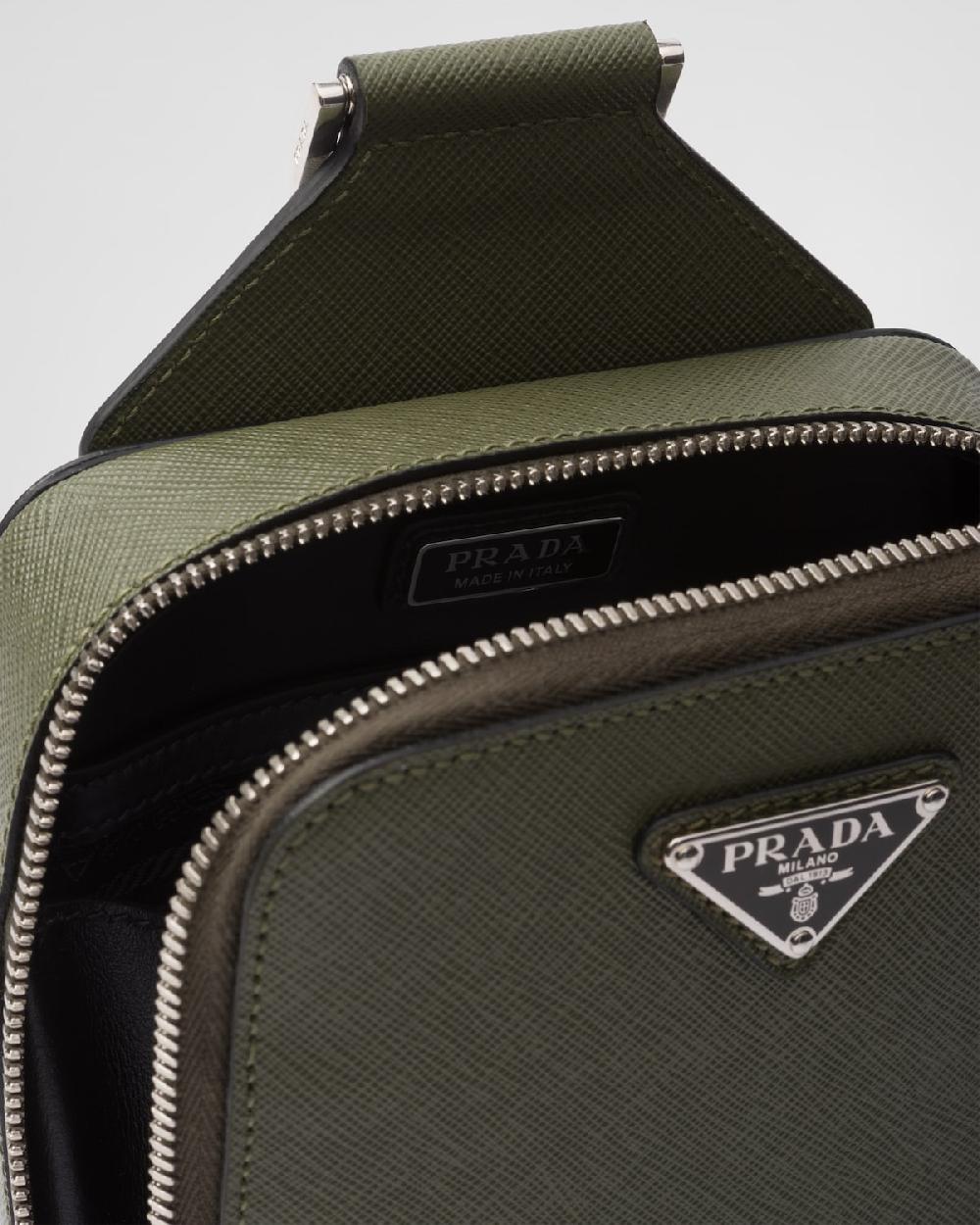 Prada Bolso Prada Brique De Piel Saffiano