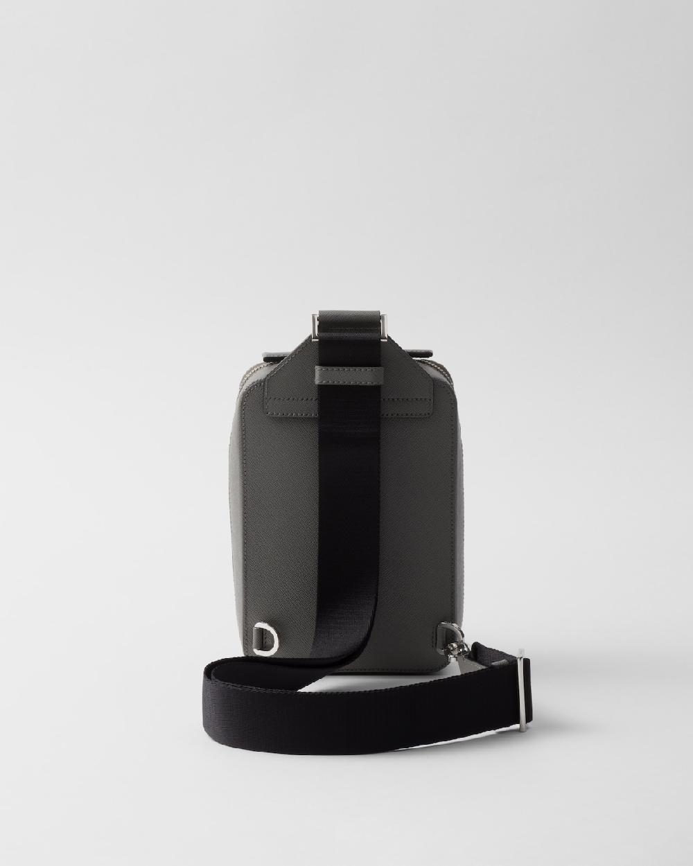 Prada Bolso Prada Brique De Piel Saffiano