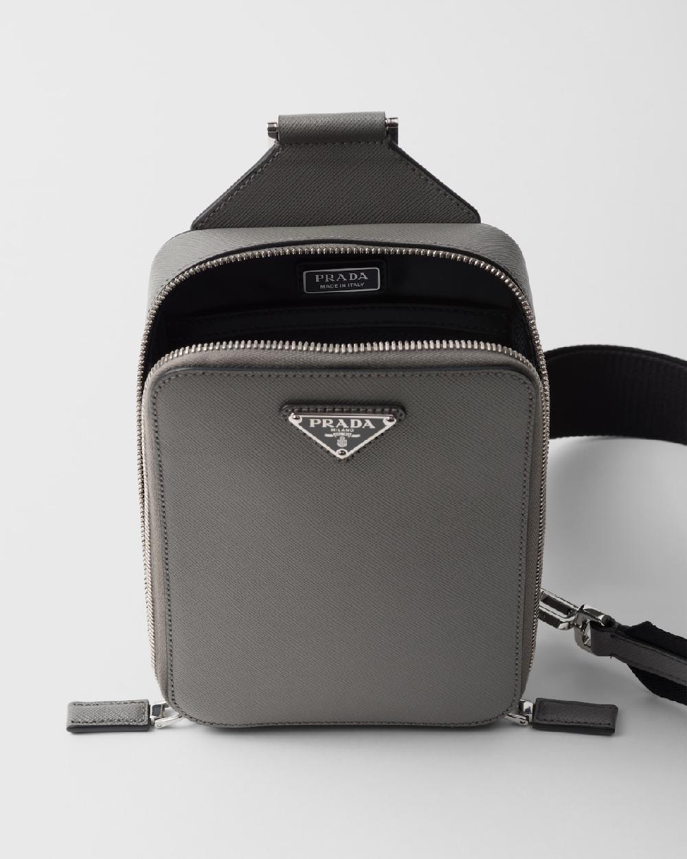 Prada Bolso Prada Brique De Piel Saffiano