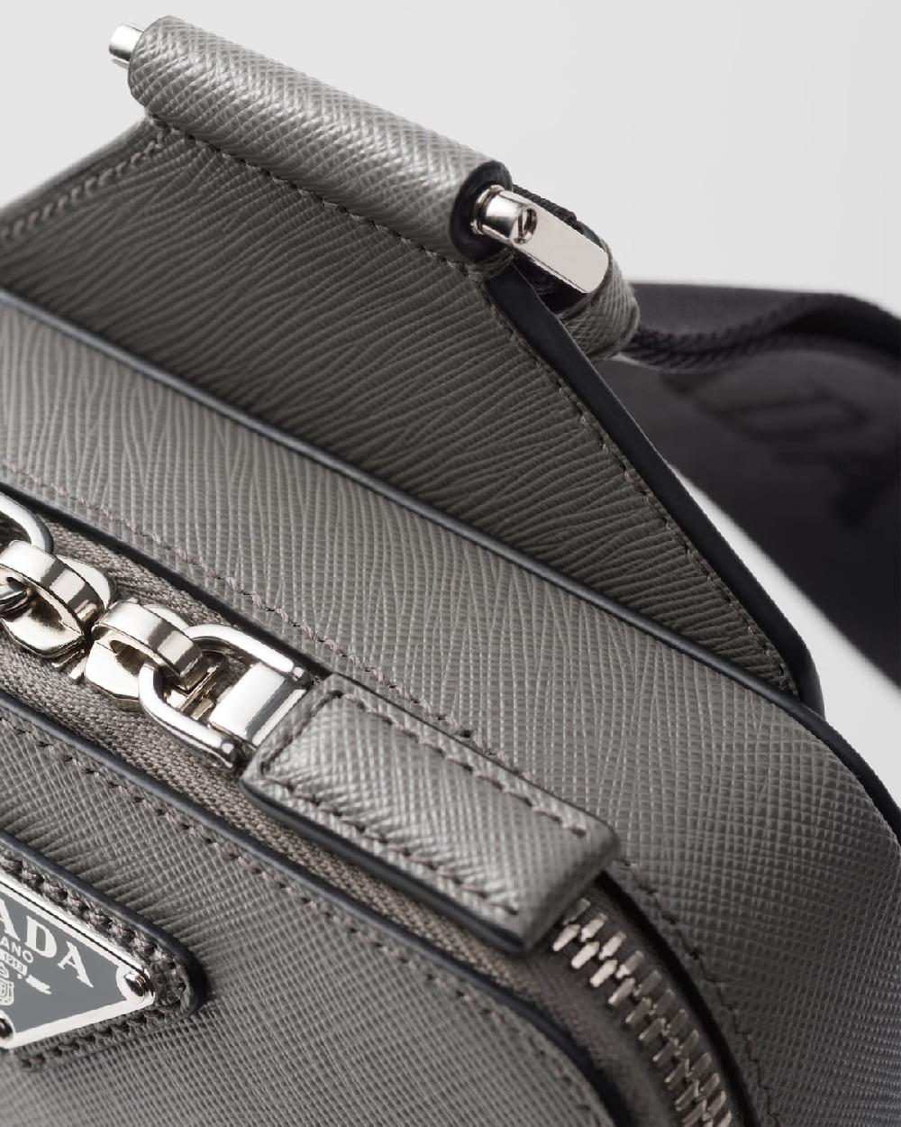 Prada Bolso Prada Brique De Piel Saffiano