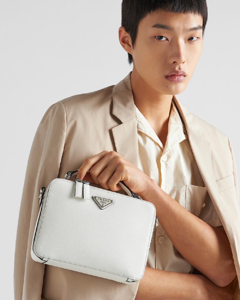 Prada Bolso Prada Brique de piel Saffiano