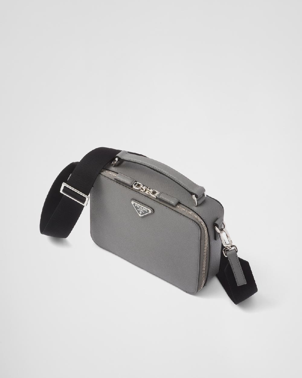 Prada Bolso Prada Brique De Piel Saffiano