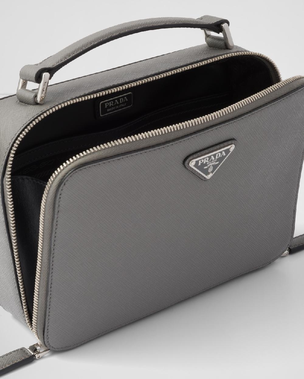 Prada Bolso Prada Brique De Piel Saffiano