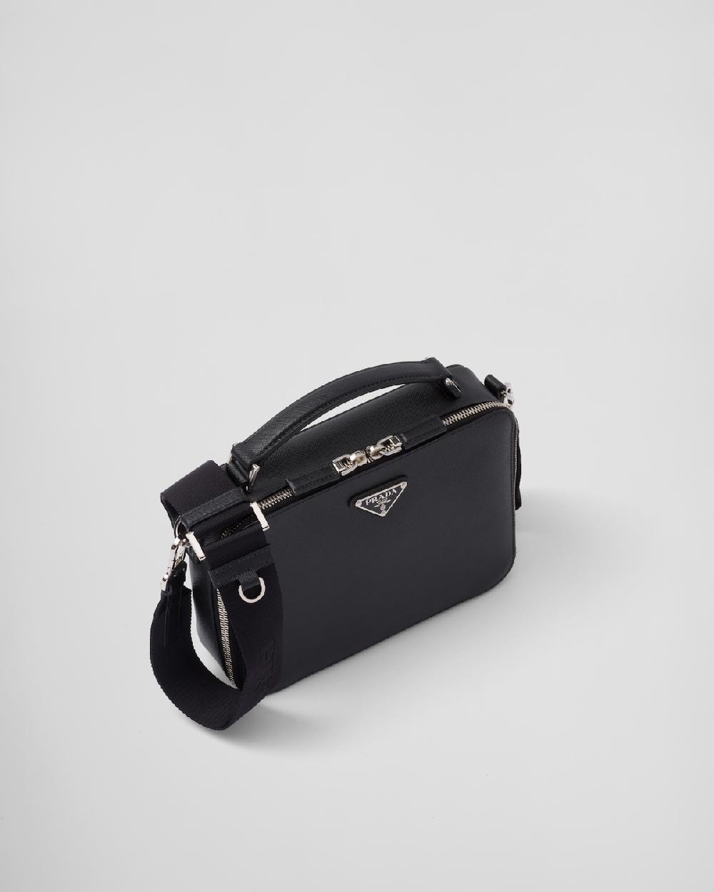 Prada Bolso Prada Brique De Piel Saffiano