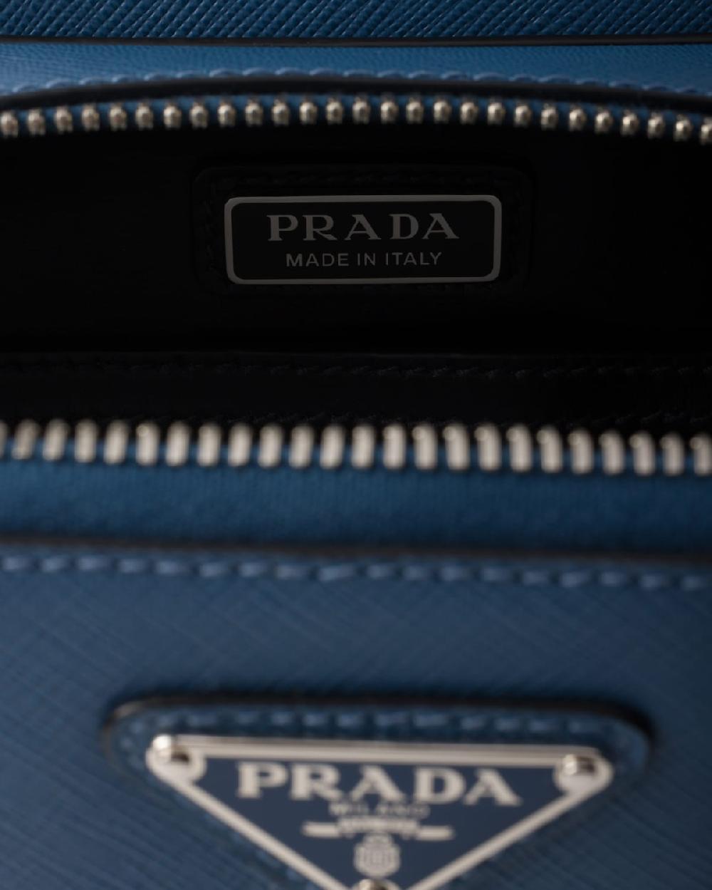 Prada Bolso Prada Brique De Piel Saffiano