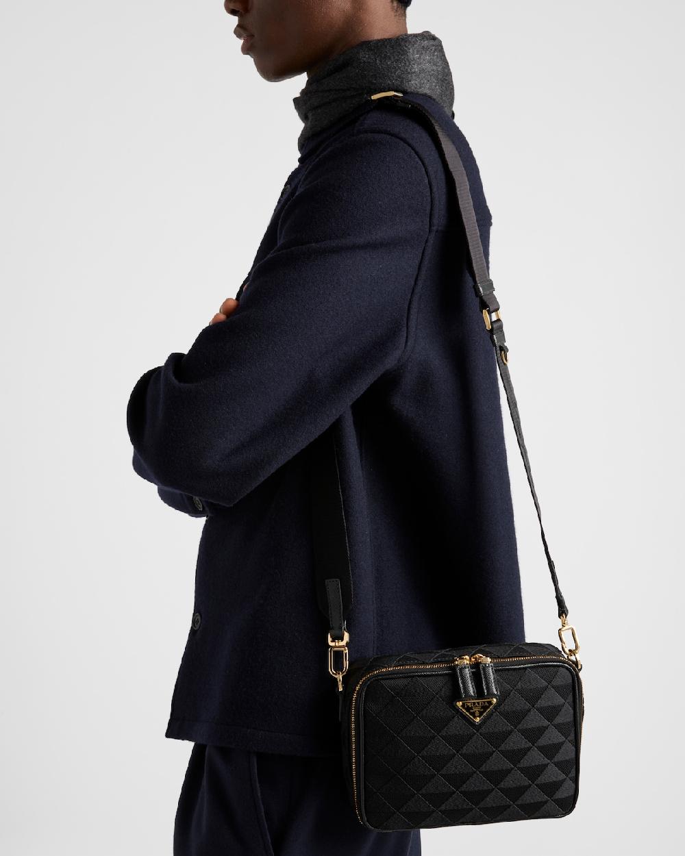 Prada Bolso Prada Brique de tela bordada