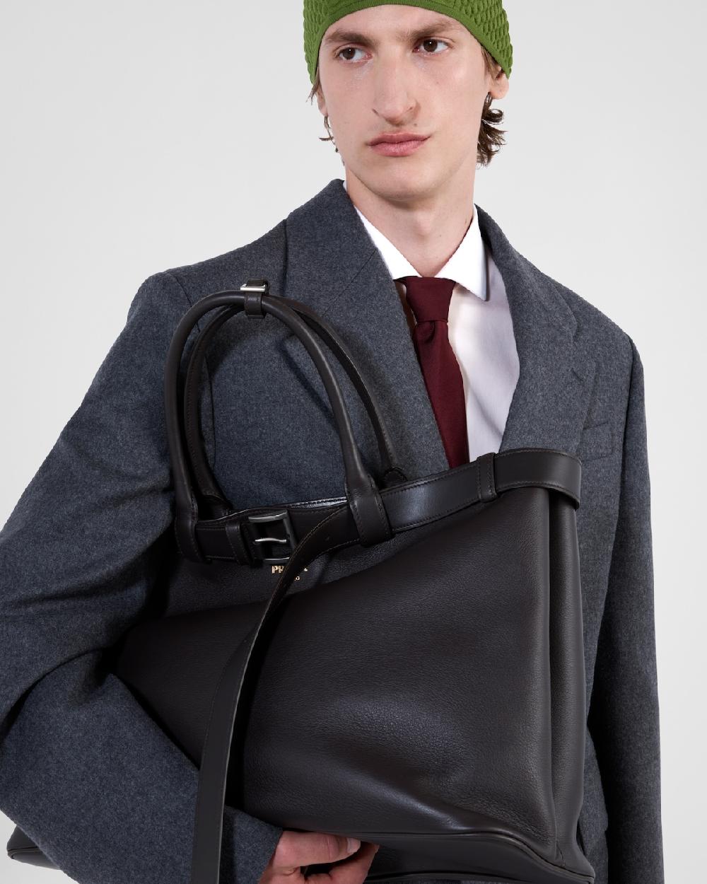 Prada Bolso Prada Buckle de piel con cinturón