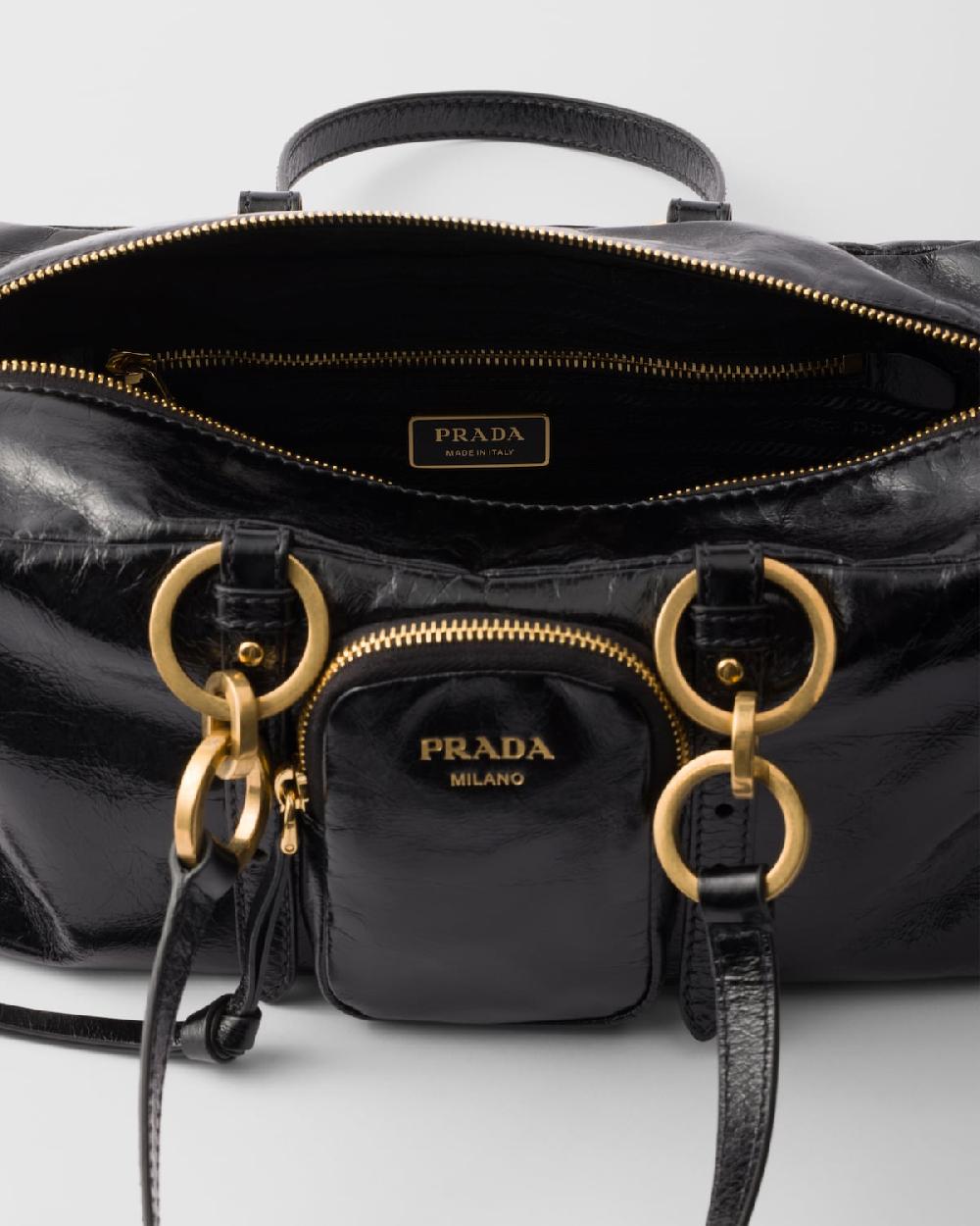 Prada Bolso Prada Dangle Con Asa De Piel Mediano