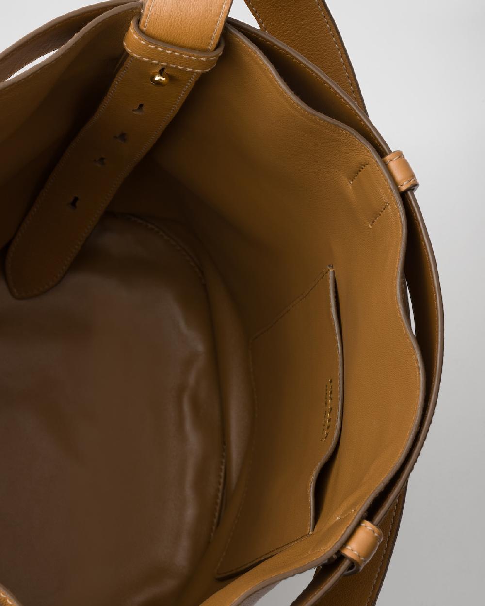 Prada Bolso Saco Prada Buckle De Piel Con Cinturón