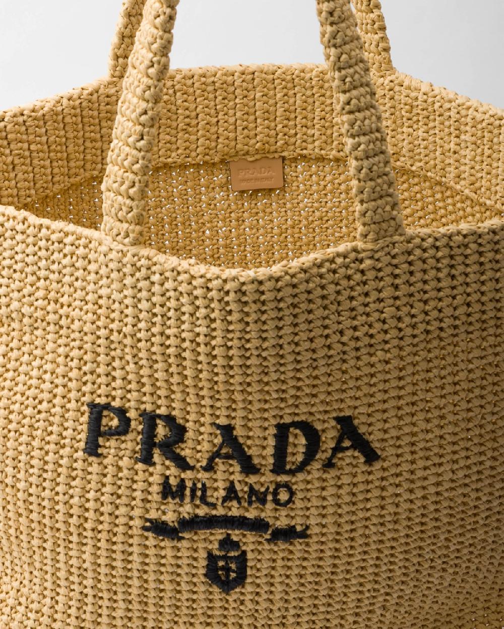Prada Bolso Tote De Croché
