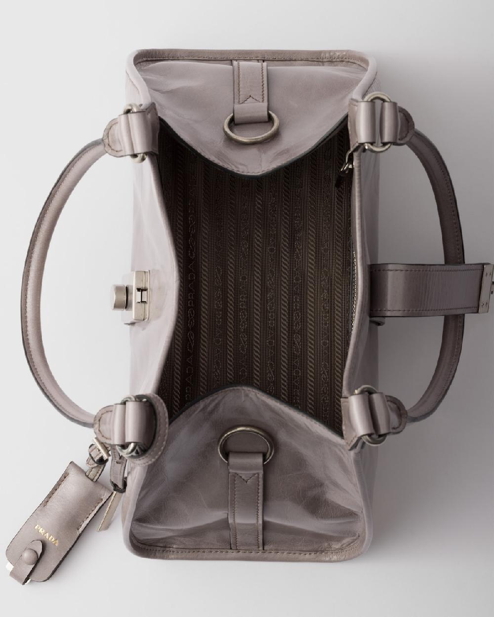 Prada Bolso Tote De Piel Mediano
