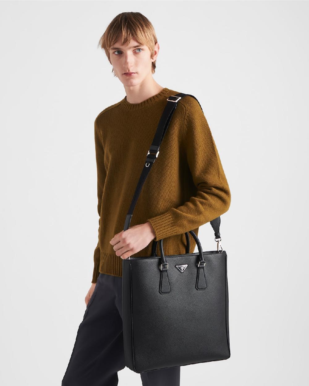 Prada Bolso tote de piel Saffiano