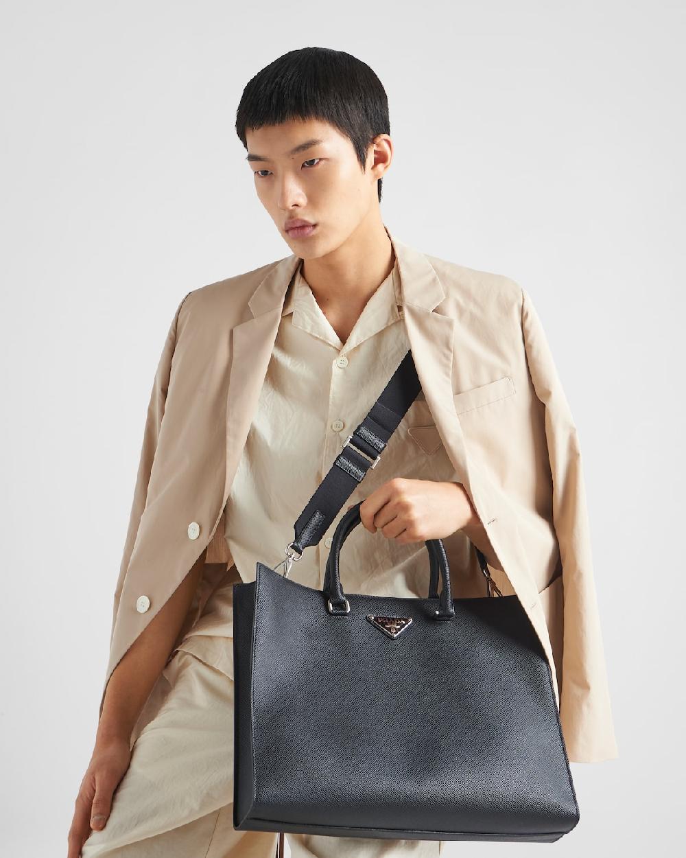 Prada Bolso tote de piel Saffiano