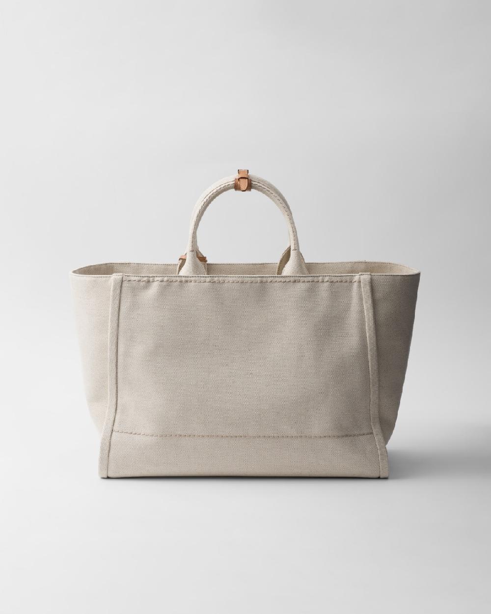 Prada Bolso Tote En Mezcla De Lino