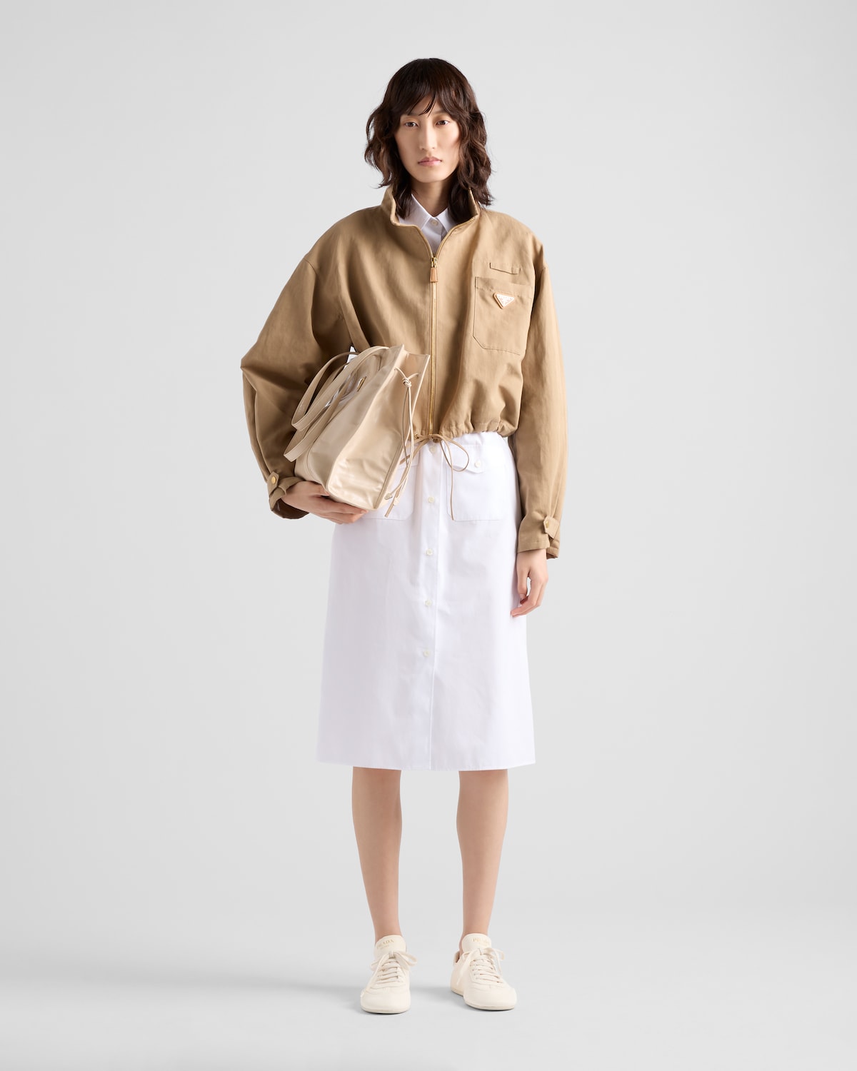 Prada Bolso tote grande de piel