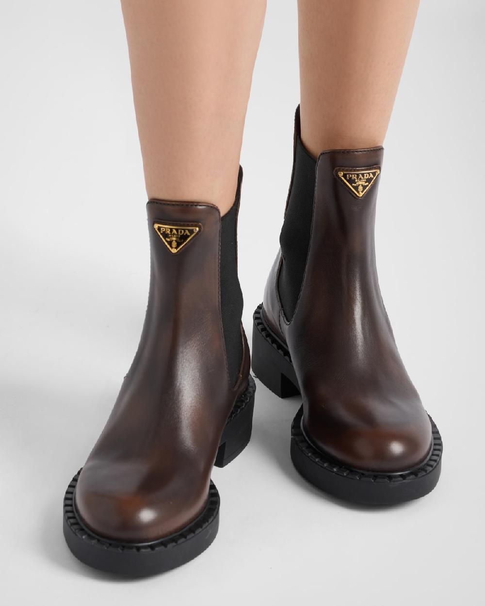 Prada Botas Chelsea De Piel