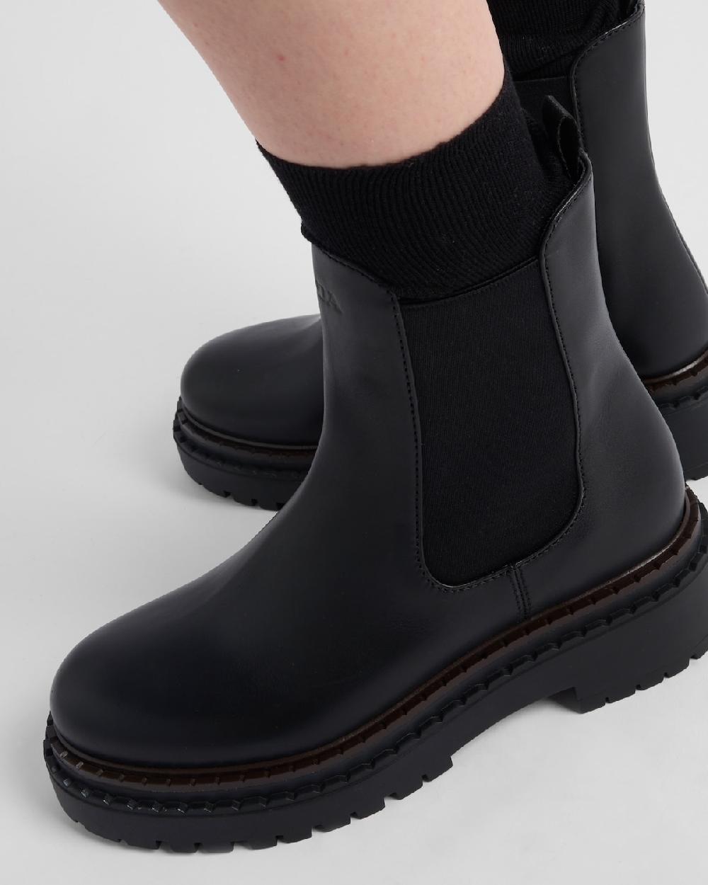 Prada Botas Chelsea De Piel