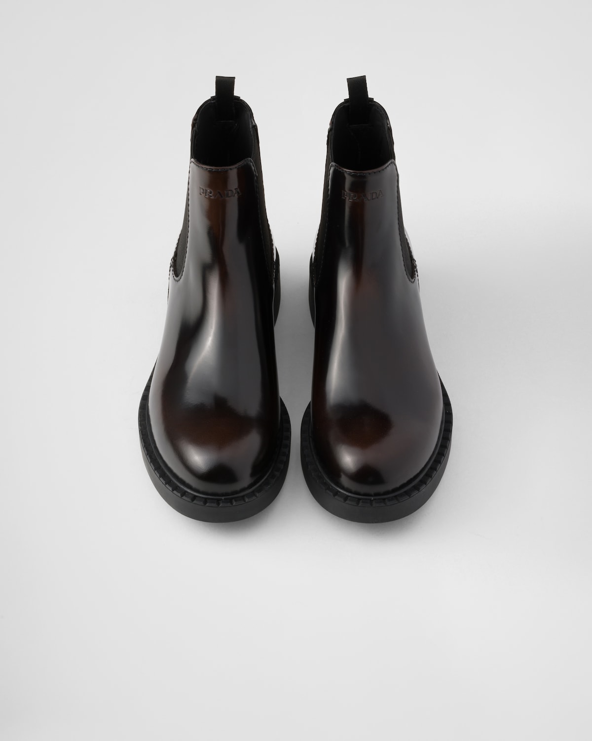 Prada Botas Chelsea De Piel Cepillada