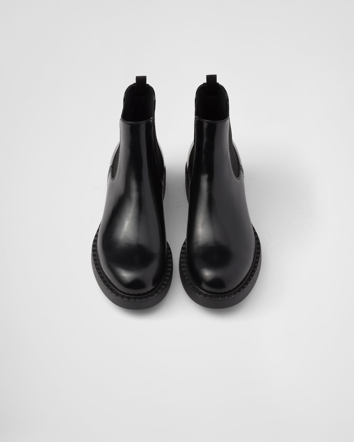 Prada Botas Chelsea De Piel Cepillada