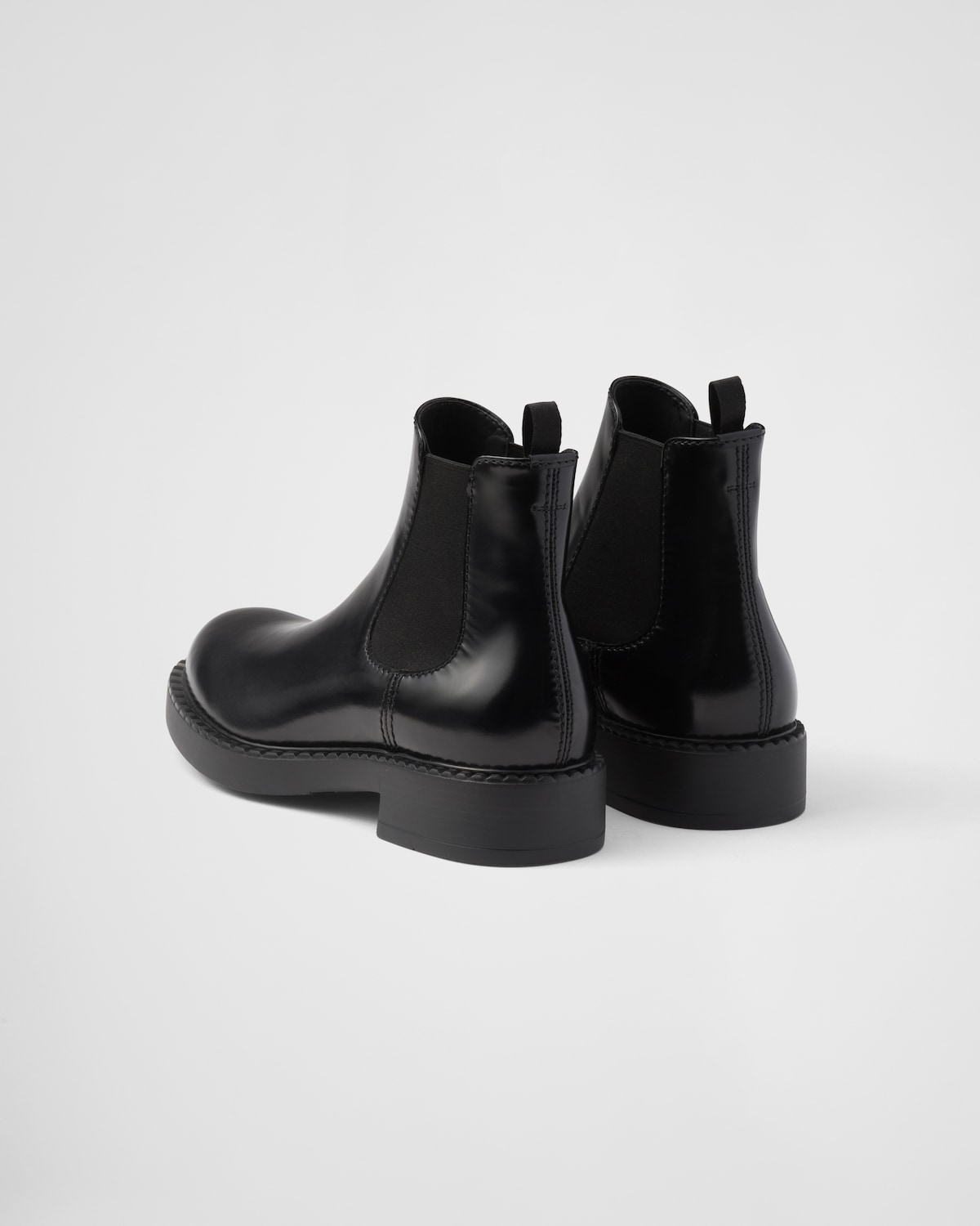 Prada Botas Chelsea De Piel Cepillada