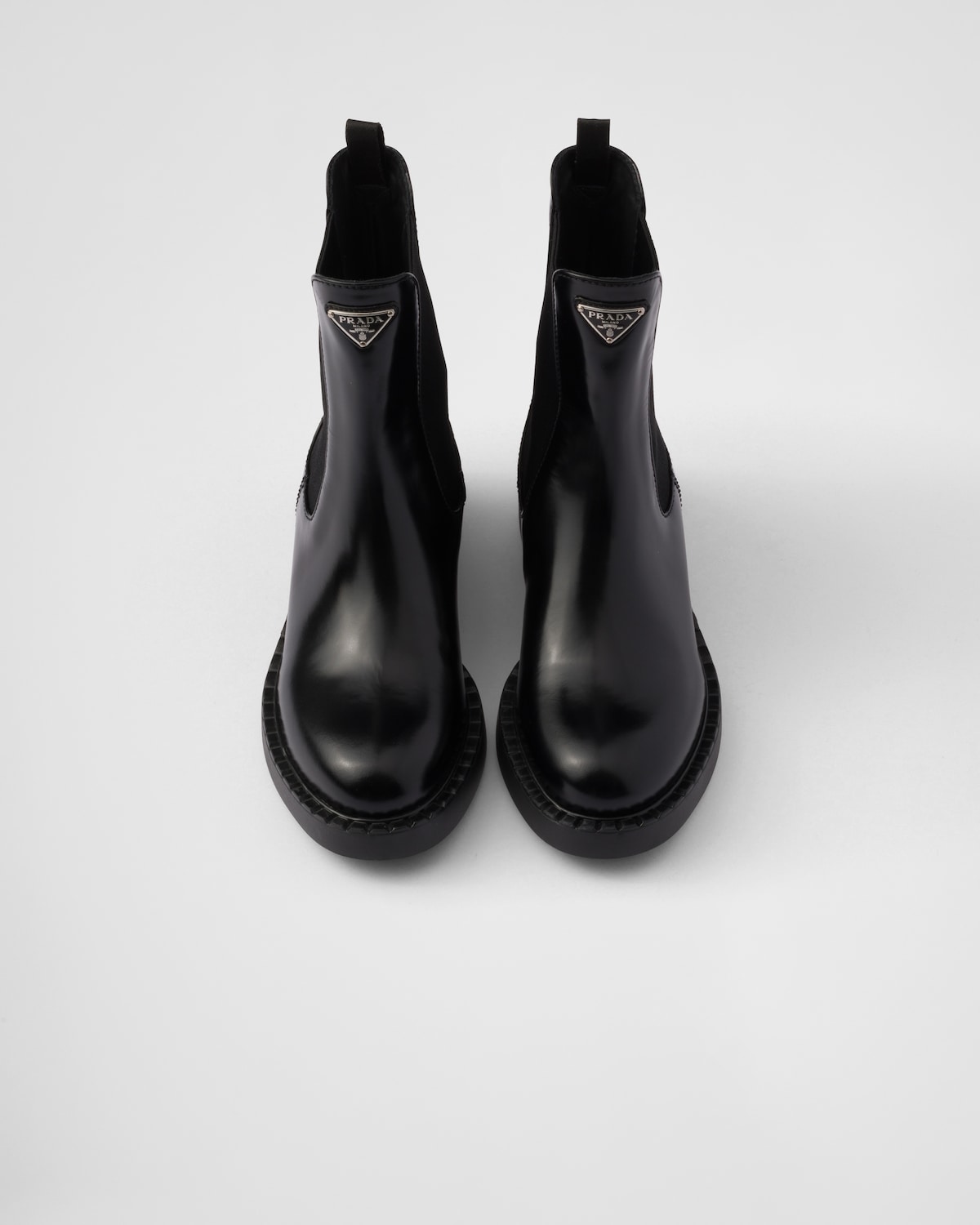 Prada Botas Chelsea De Piel De Becerro Cepillada