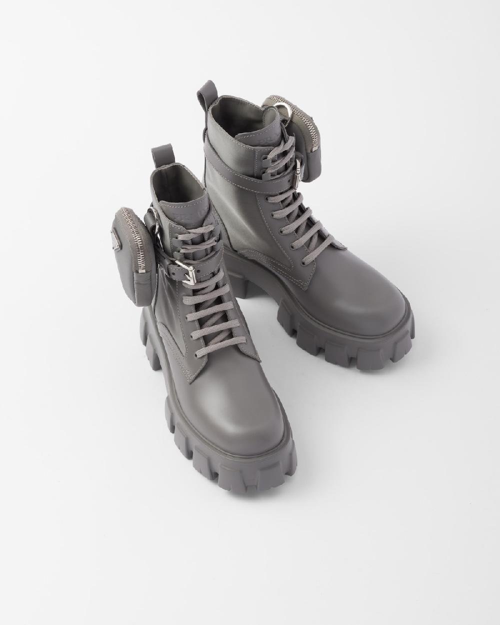 Prada Botas Monolith De Re-Nylon Y Piel