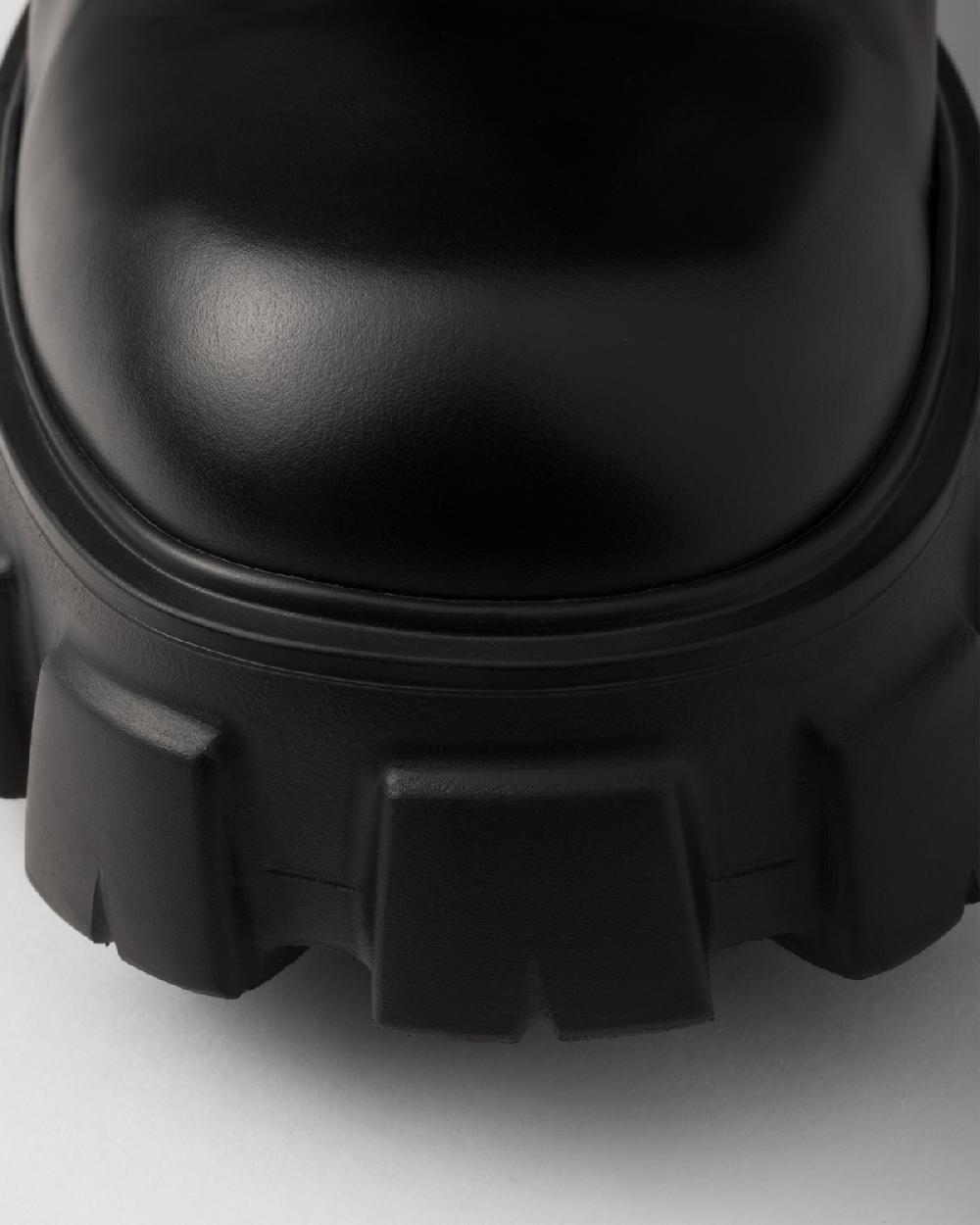 Prada Botas Monolith En Re-Nylon Y Piel Cepillada