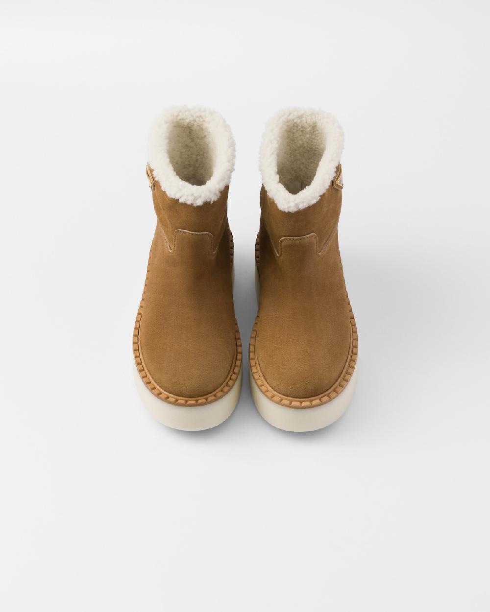 Prada Botines De Ante